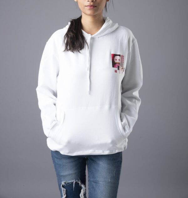 Nezuko Double print White Hoodie