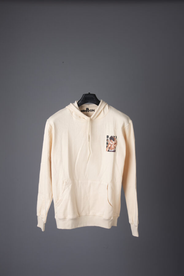 Baki Double Print soft beige Color Hoodie