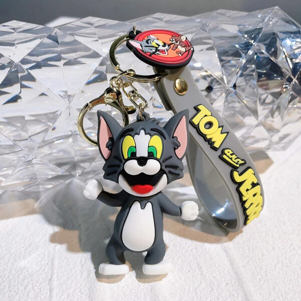 Tom Standing - Tom & Jerry Silicone Keychain