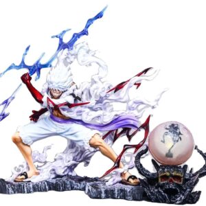 Monkey D. Luffy Gear 5 Action Figure – One Piece PVC Collectible with Base
