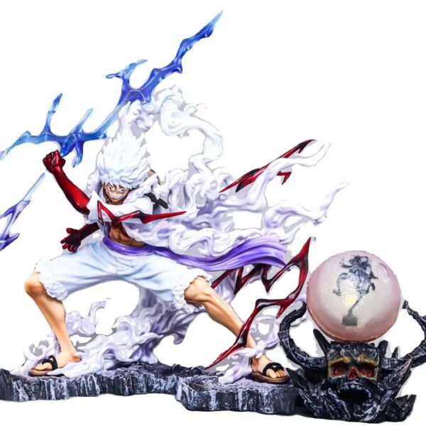 Monkey D. Luffy Gear 5 Action Figure – One Piece PVC Collectible with Base