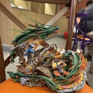 Dragon Ball Z – Goku vs Vegeta with Shenron Diorama Statue | Ultimate Saiyan Showdown Collectible