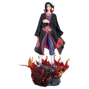 Itachi Uchiha Akatsuki Figure – LED Flame Base Edition